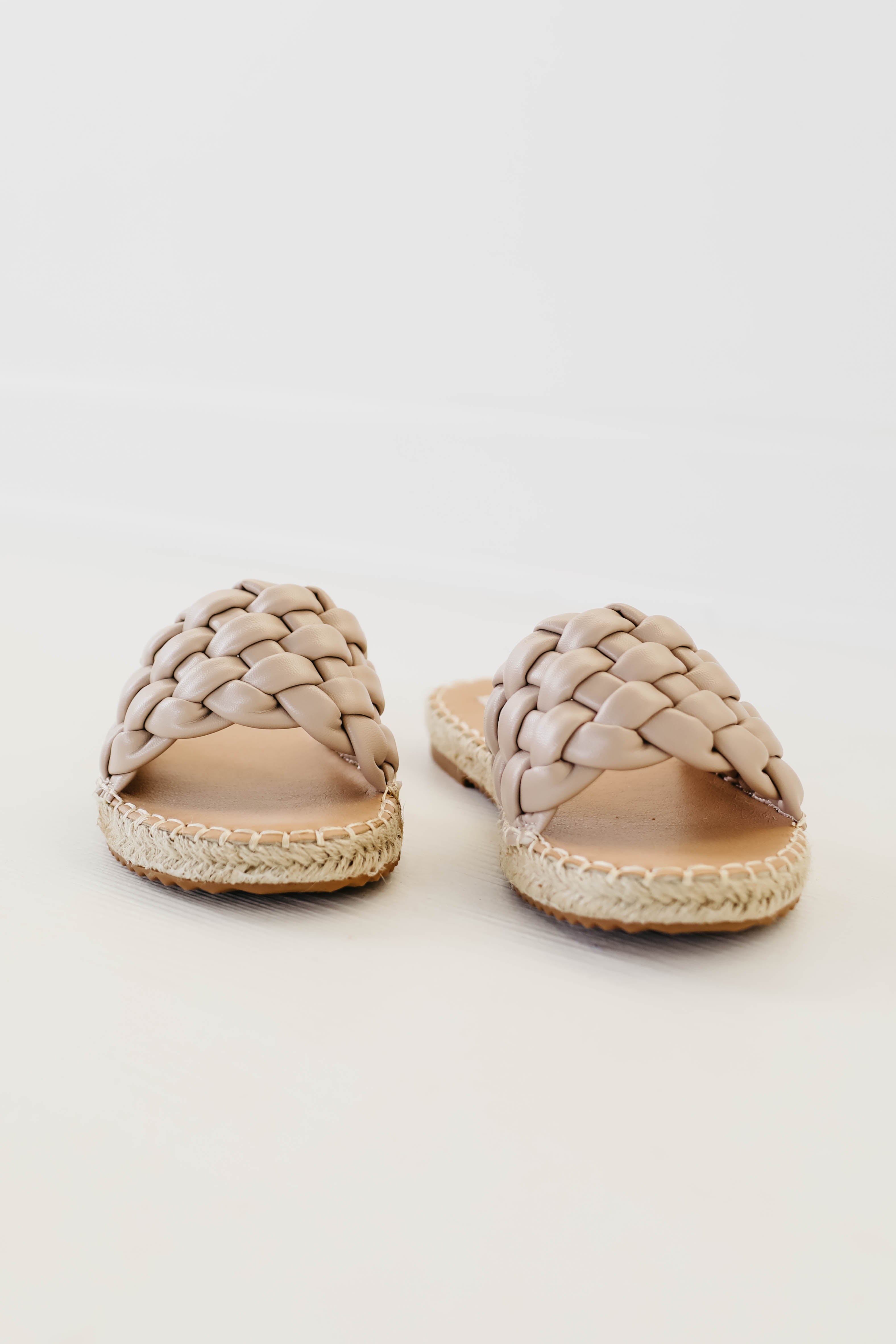 The Forever Woven Slide - Taupe