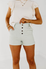The Harry Button Detail Stripe Shorts