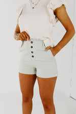 The Harry Button Detail Stripe Shorts