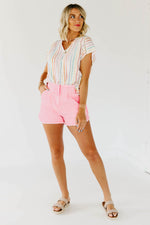 The Callum Pintuck Striped Top