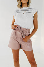 The Flynn Faux Leather Shorts