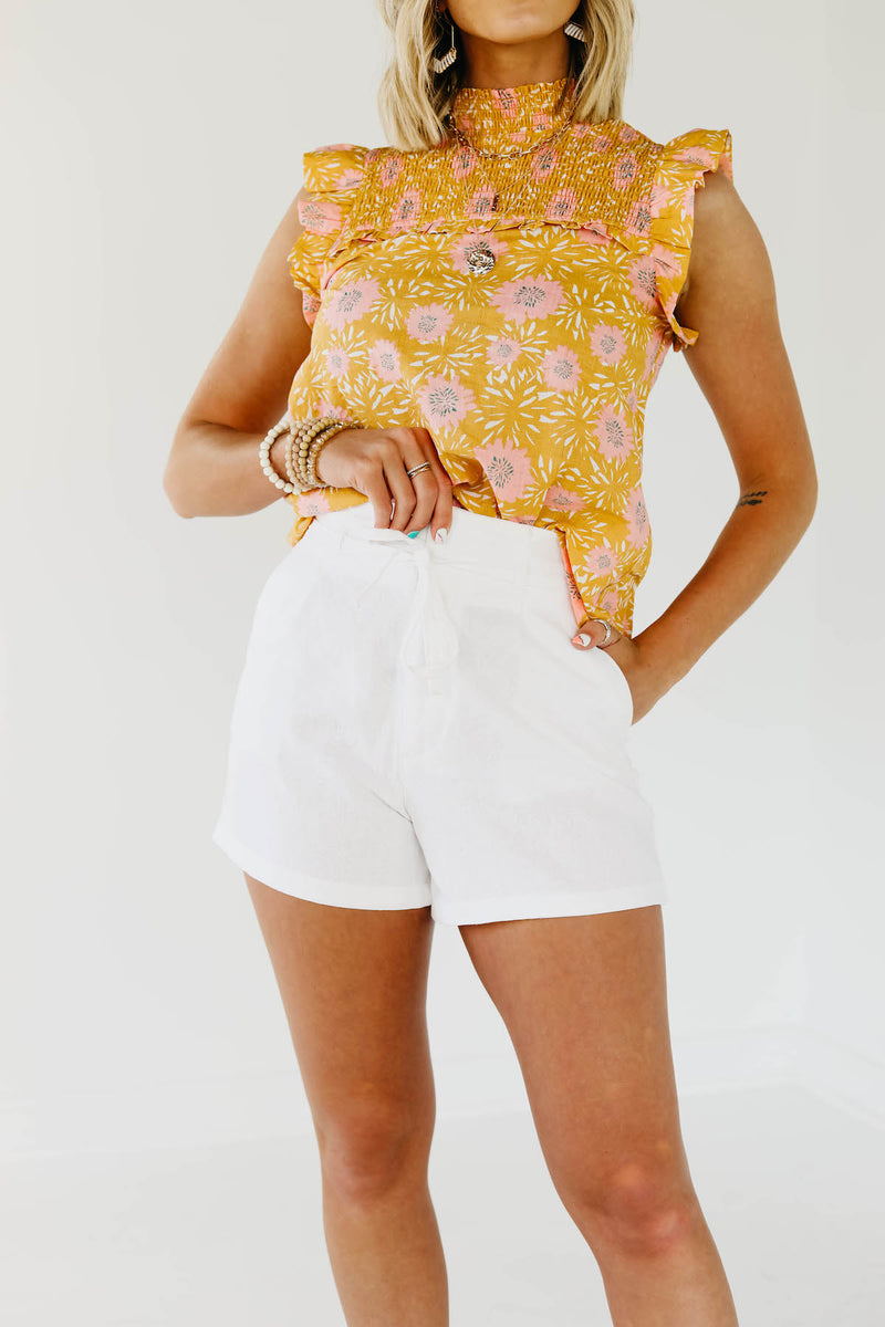 The Celeste Linen Shorts