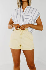 The Brett Tie Front Shorts