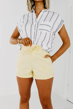 The Brett Tie Front Shorts