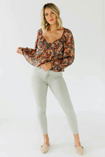 The Rae Floral Peasant Blouse