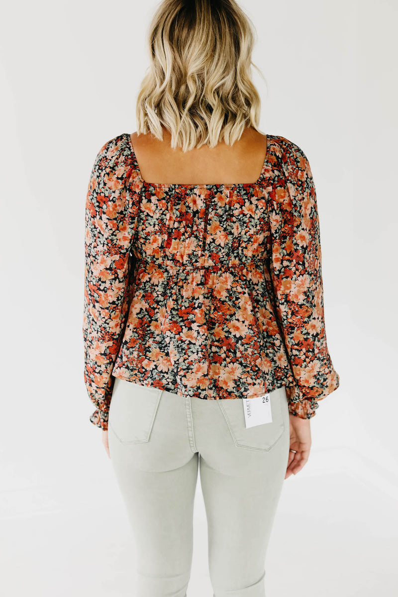 The Rae Floral Peasant Blouse