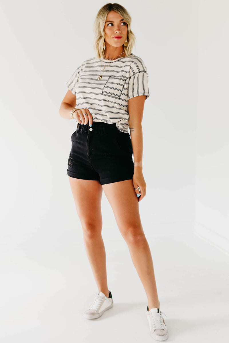The Creed Striped Reverse Seam Pocket Tee