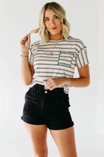 The Creed Striped Reverse Seam Pocket Tee