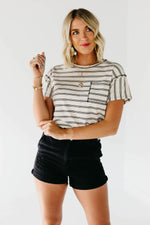 The Creed Striped Reverse Seam Pocket Tee