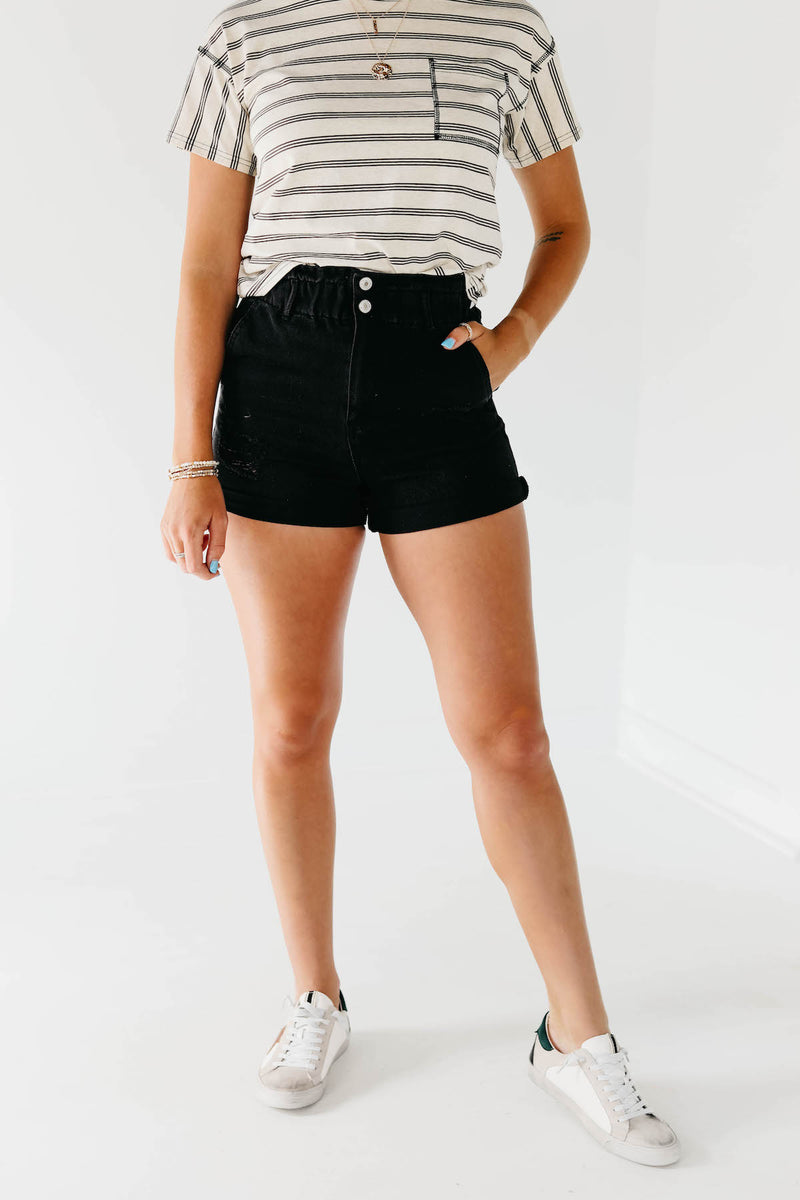 The Davina Distressed Cuff Shorts - FINAL SALE