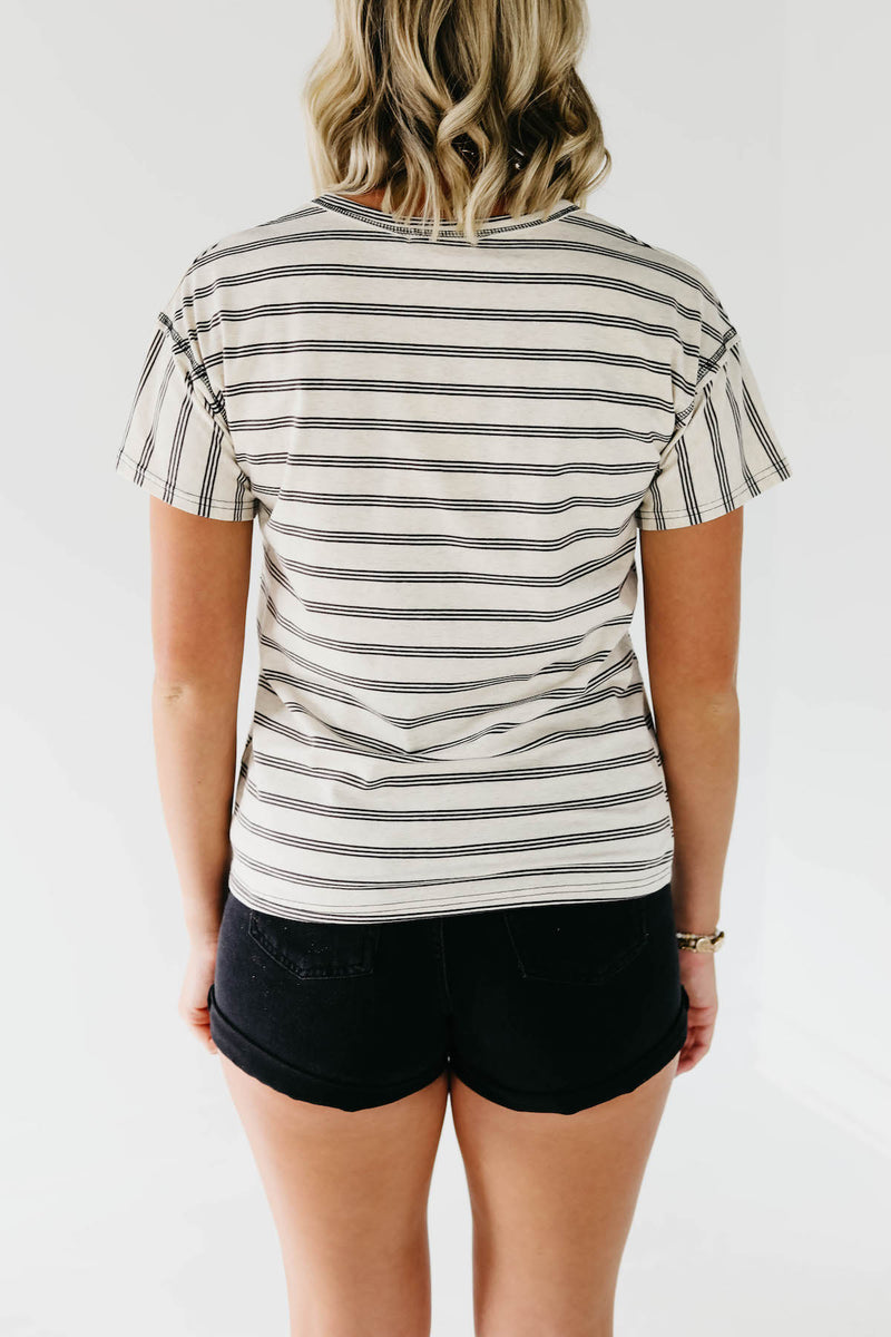 The Creed Striped Reverse Seam Pocket Tee
