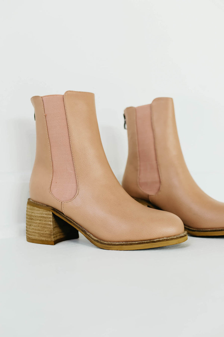 The Villa Chelsea Bootie | Blush