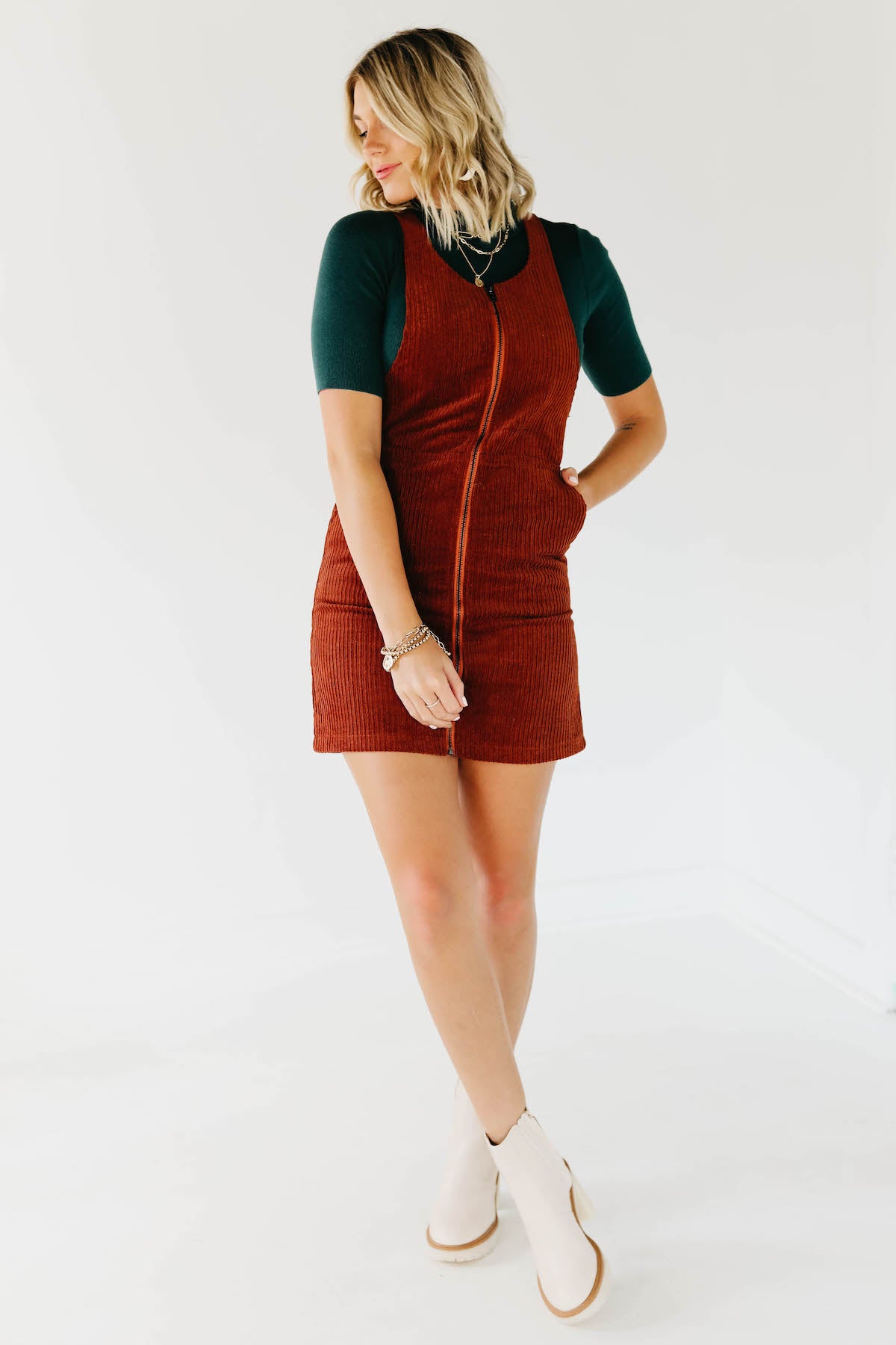 The Damian Corduroy Jumper Dress