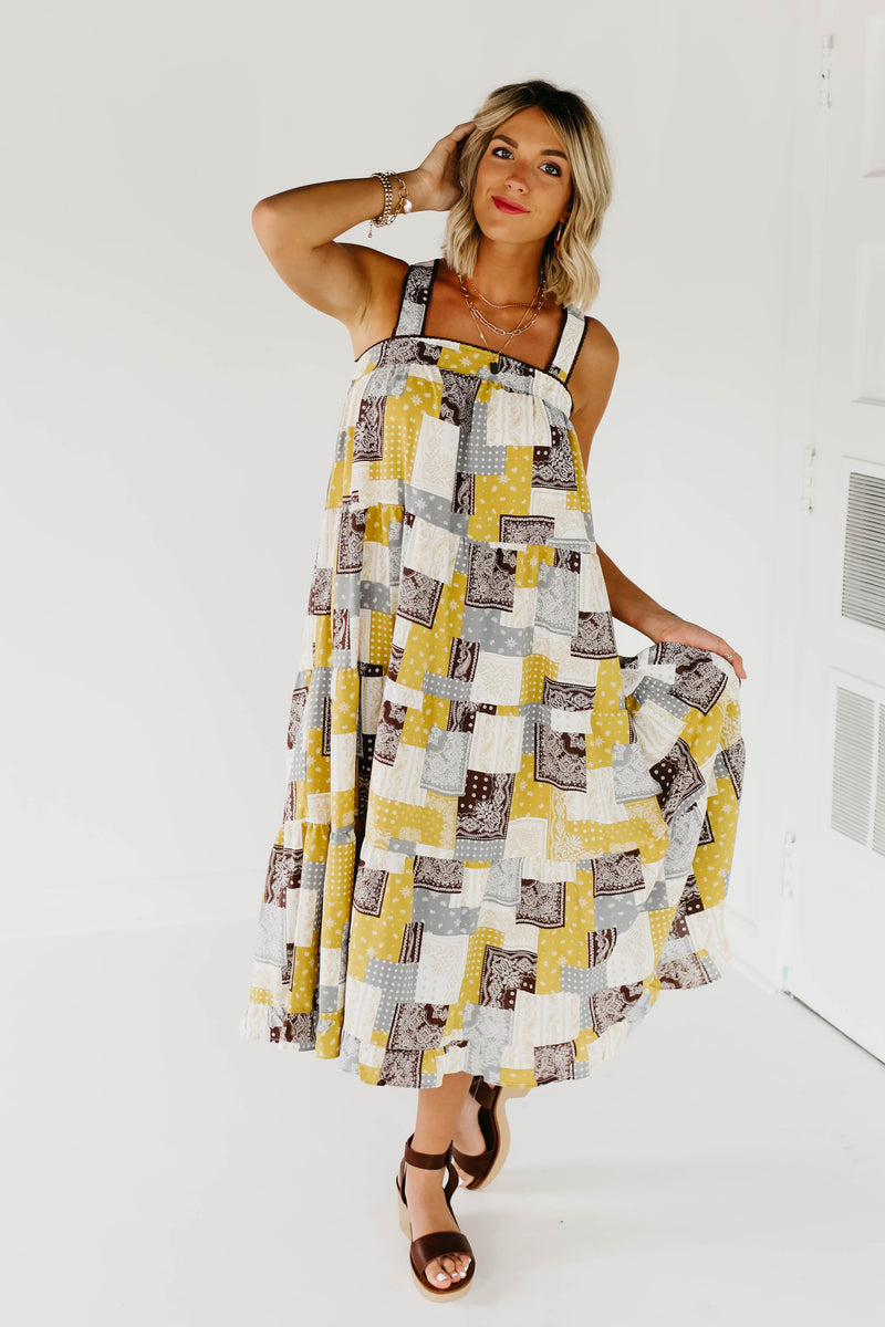 The Cynthia Patchwork Dress