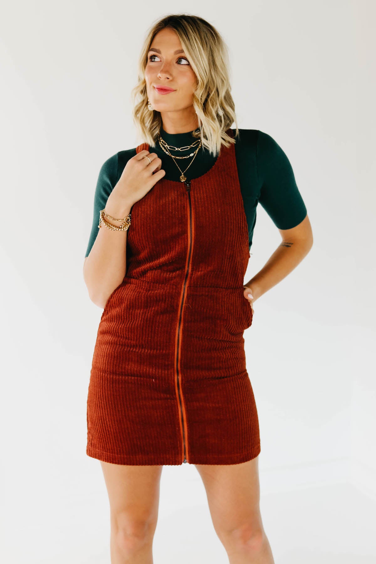 The Damian Corduroy Jumper Dress