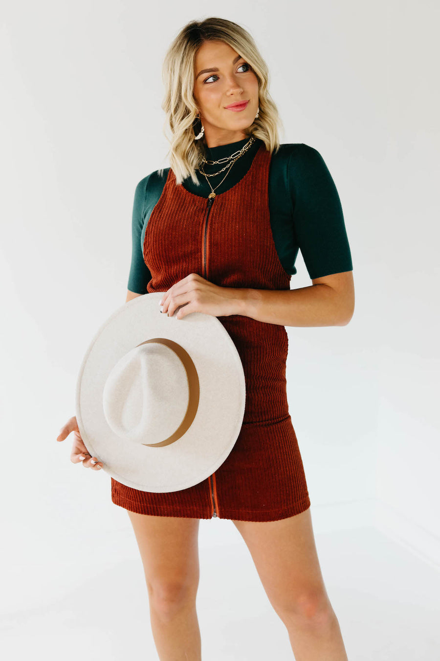 The Damian Corduroy Jumper Dress