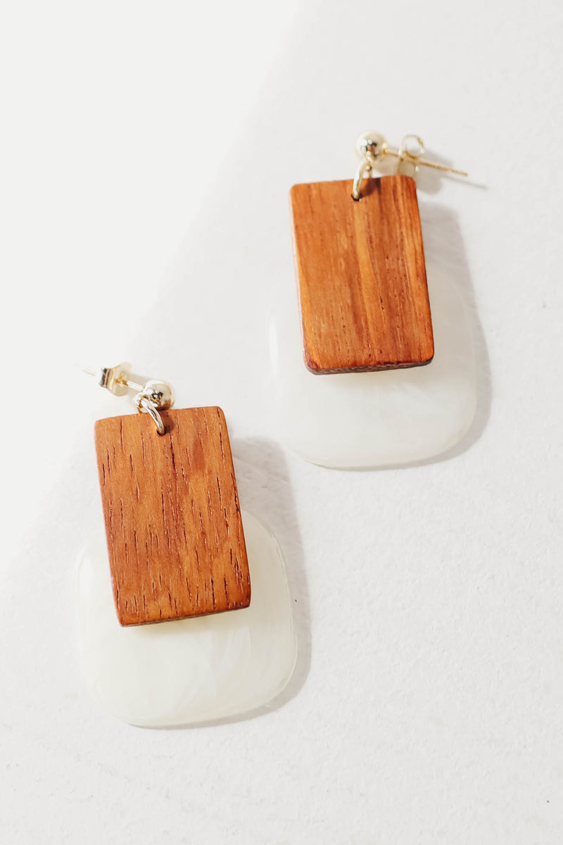 The Jadyn Wooden Earring
