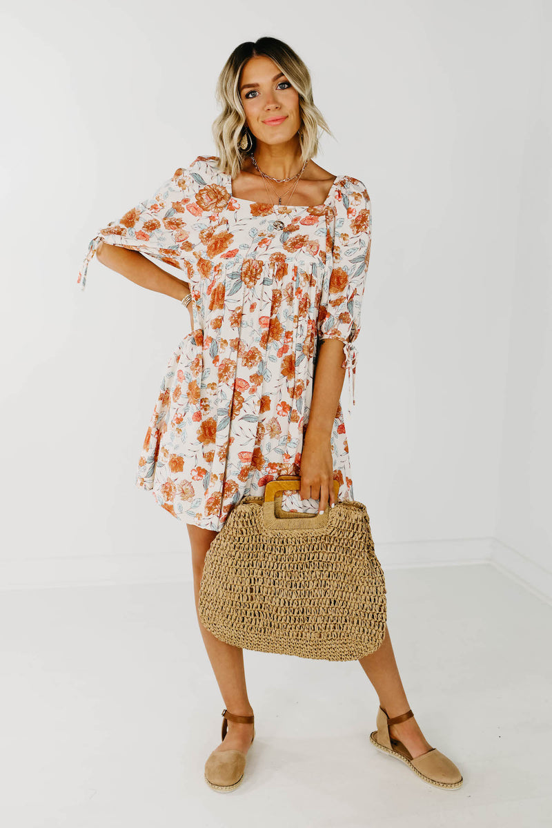 The Alvin Wooden Handle Straw Bag - FINAL SALE