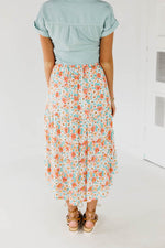 The Gannon Floral Midi Skirt