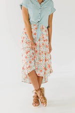The Gannon Floral Midi Skirt