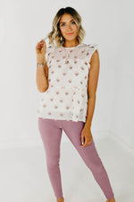The Durant Flutter Sleeve Tiered Blouse