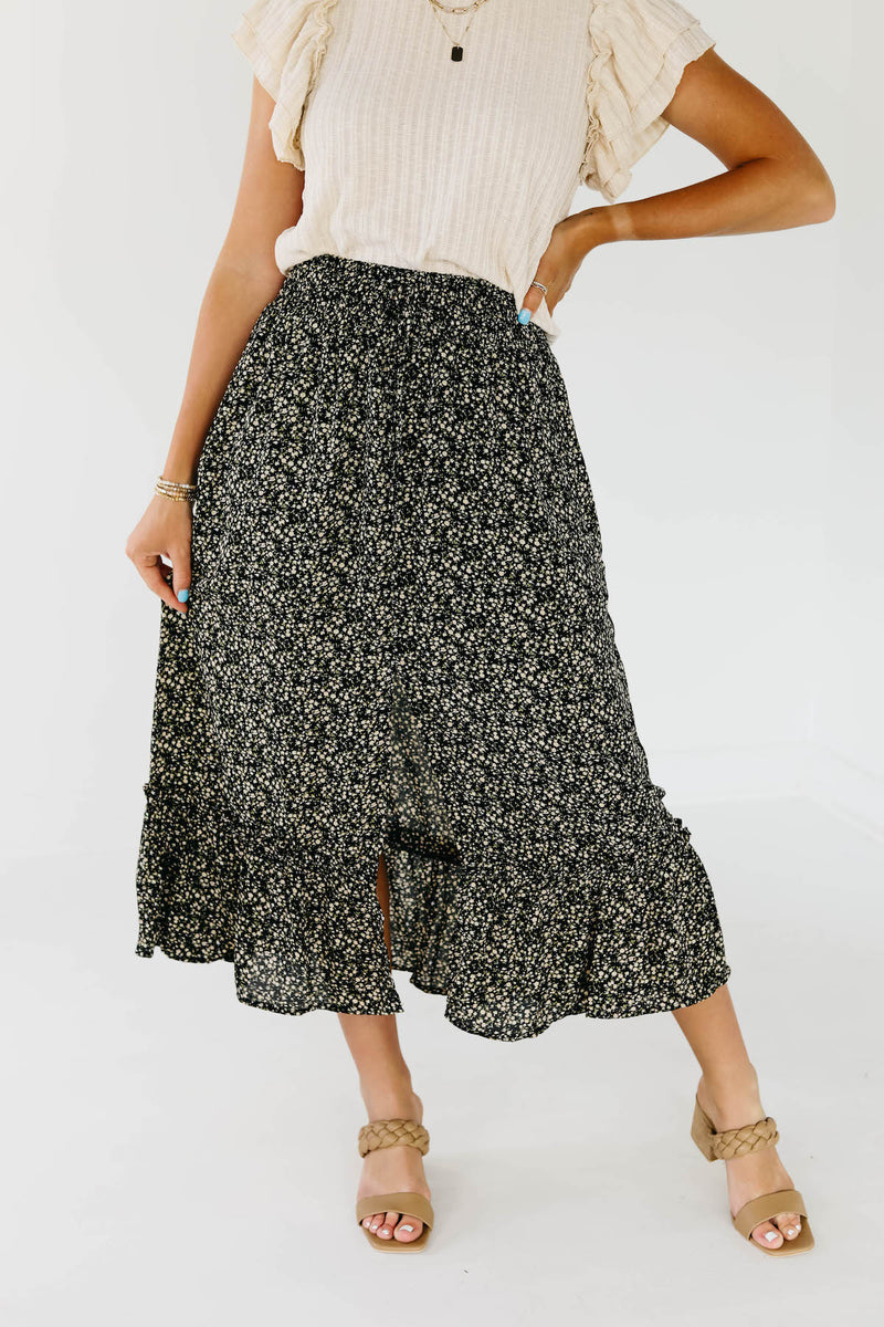 The Bash Front Slit Midi Skirt