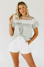 The Kami Lace Yoke Top