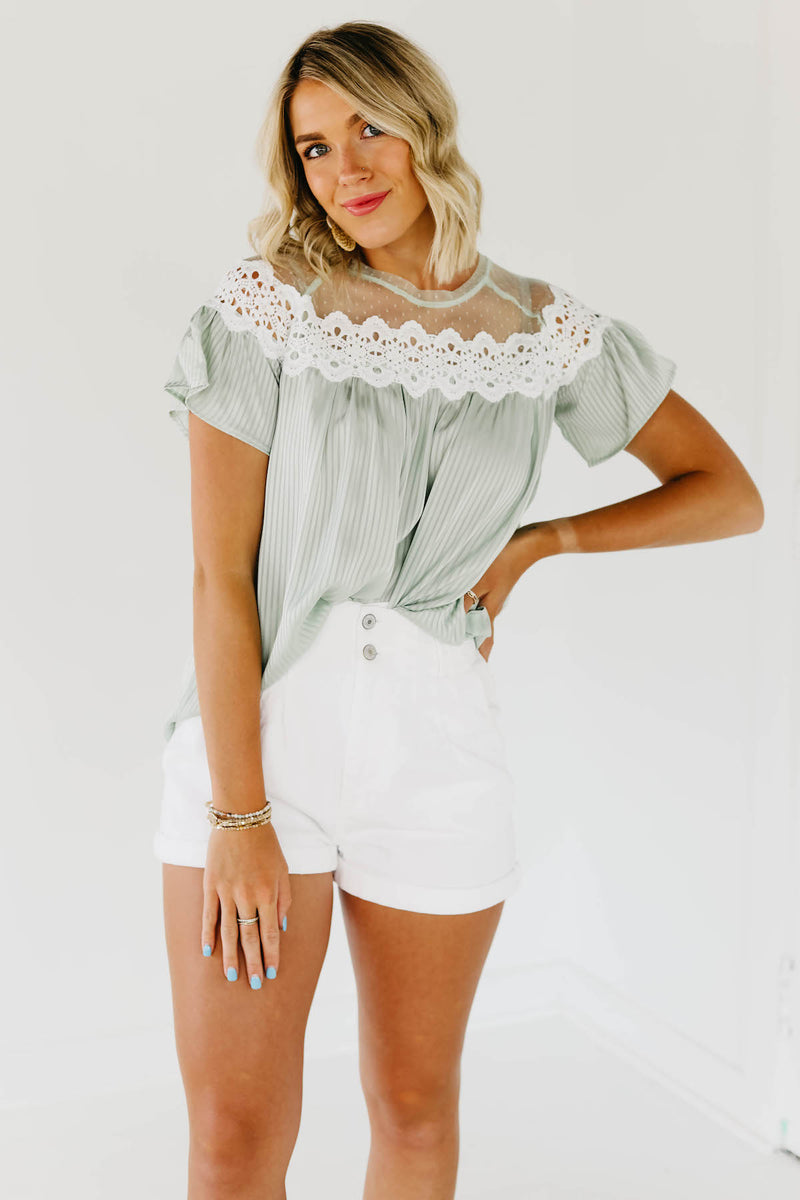 The Kami Lace Yoke Top