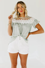 The Kami Lace Yoke Top