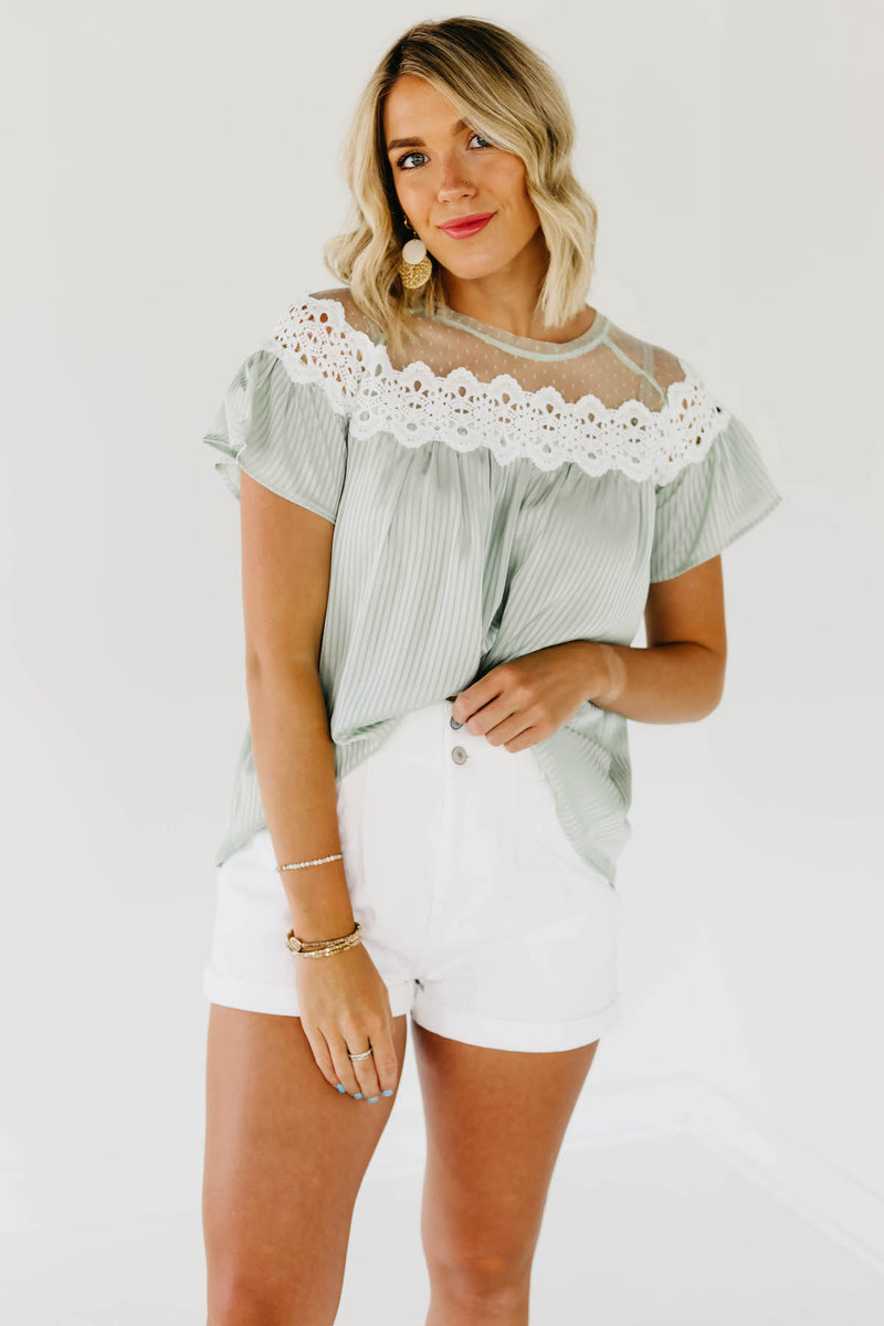 The Kami Lace Yoke Top