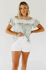 The Kami Lace Yoke Top