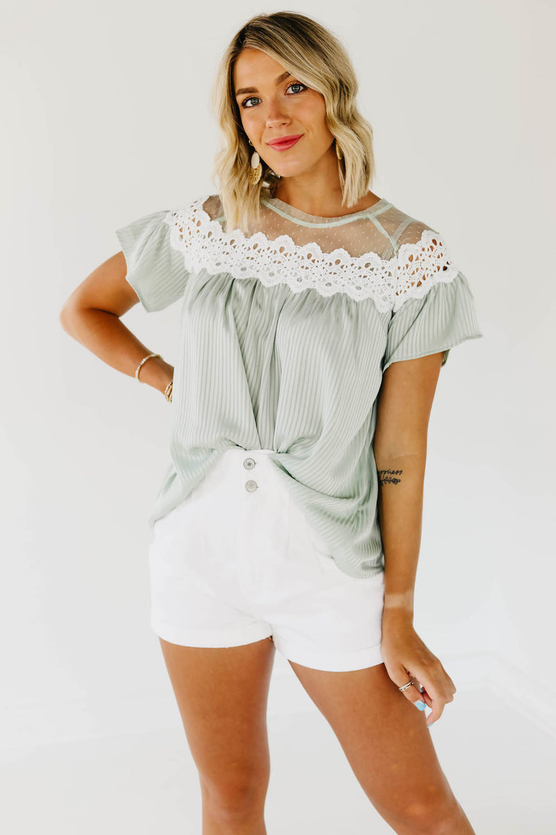 The Kami Lace Yoke Top