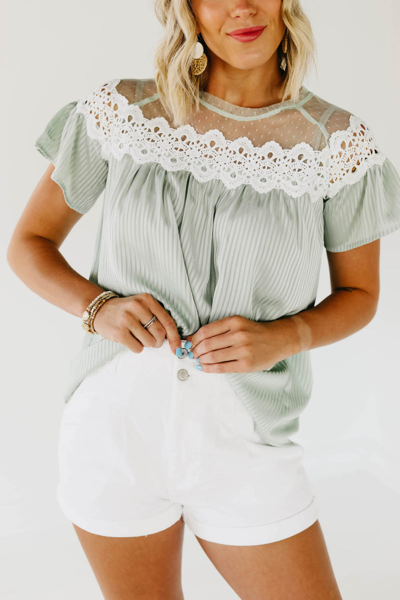 The Kami Lace Yoke Top