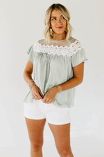 The Kami Lace Yoke Top