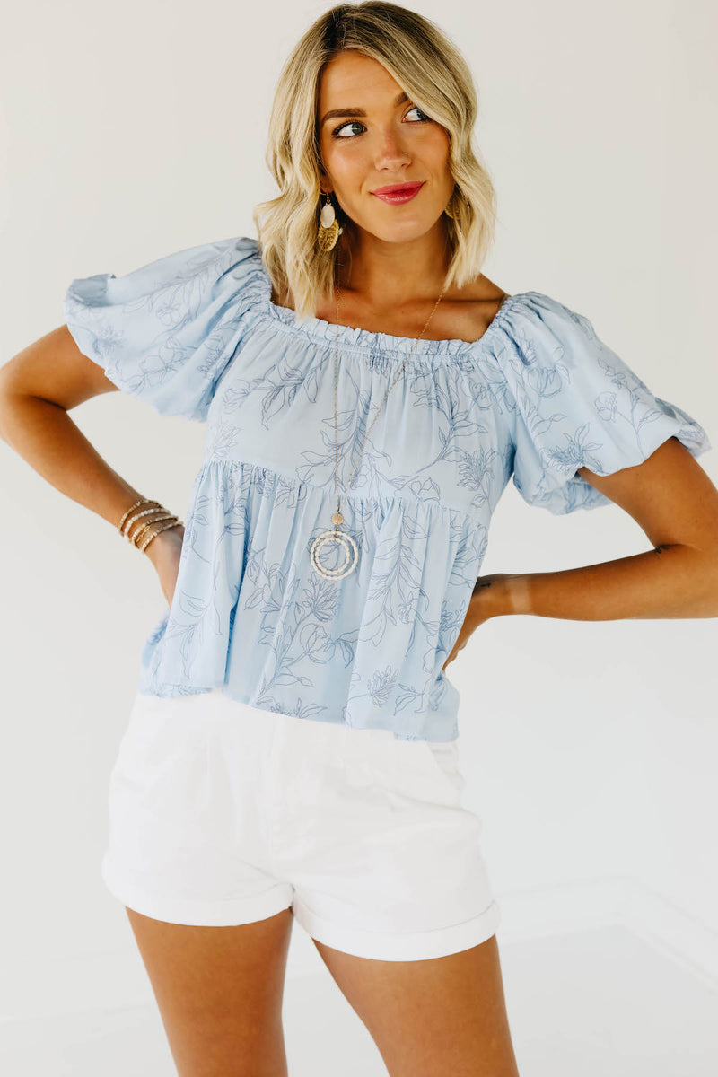 The Mandy Floral Tie Back Blouse