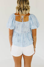 The Mandy Floral Tie Back Blouse