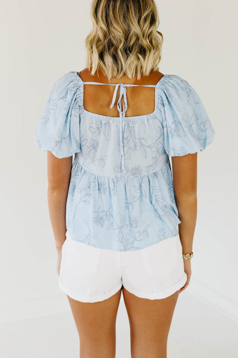 The Mandy Floral Tie Back Blouse