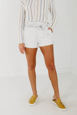 The Lucida Paperbag Shorts - Light Denim
