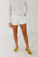 The Lucida Paperbag Shorts - Light Denim