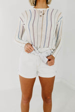The Lucida Paperbag Shorts - Light Denim