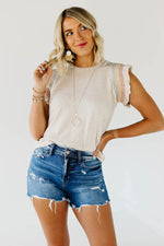 The Ashton Ruffle Sleeve Knit Top - FINAL SALE