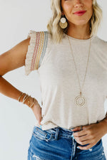 The Ashton Ruffle Sleeve Knit Top - FINAL SALE