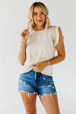 The Ashton Ruffle Sleeve Knit Top - FINAL SALE
