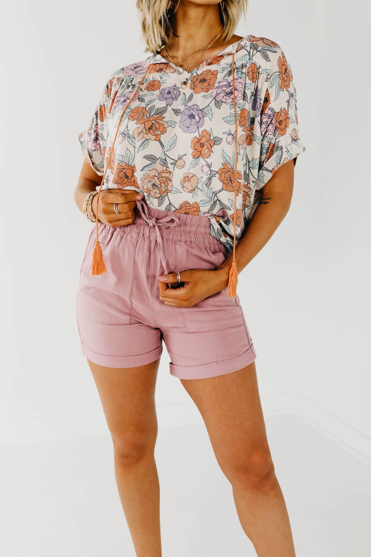 The Misty Tie Front Shorts