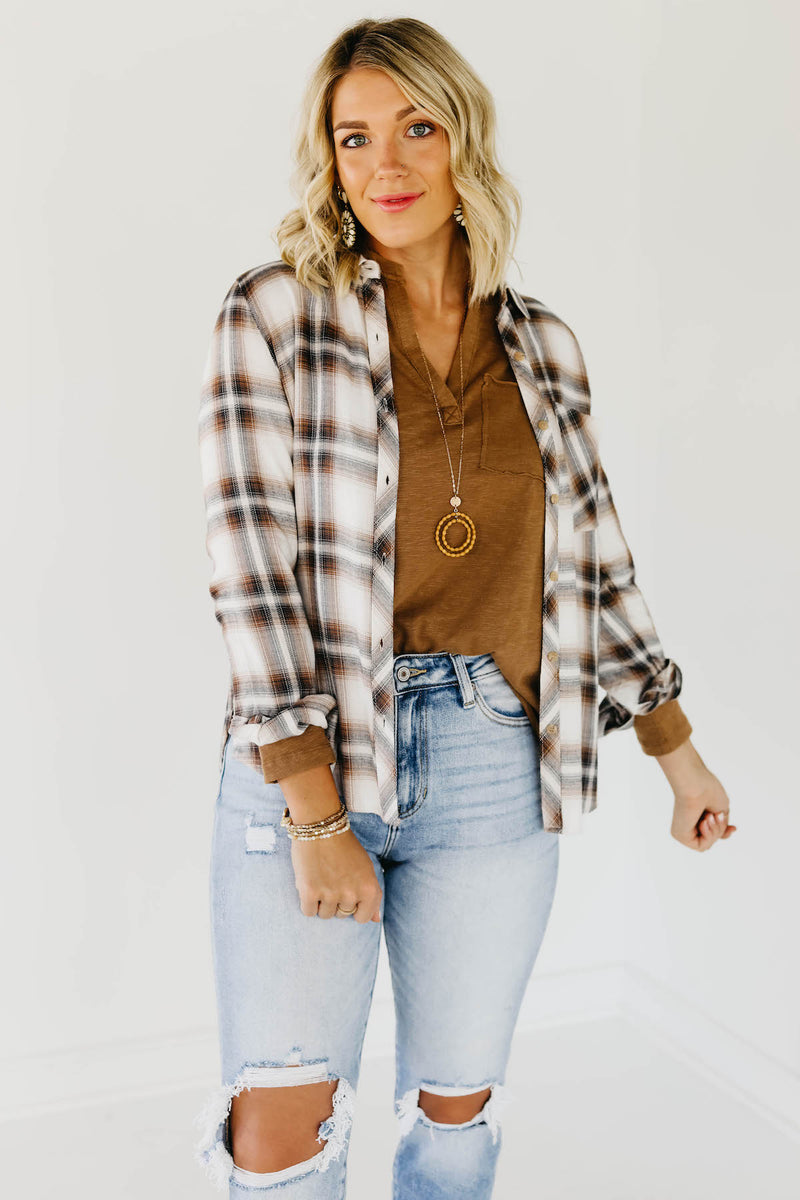The Brittany Plaid Button Down Shirt