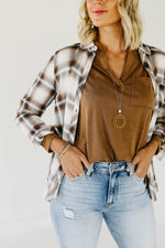 The Brittany Plaid Button Down Shirt