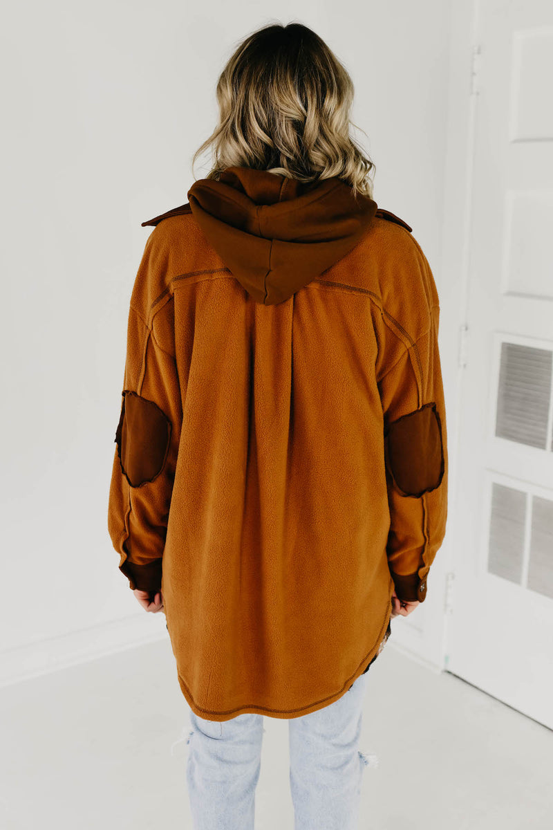 The Connor Oversized Shacket - Camel