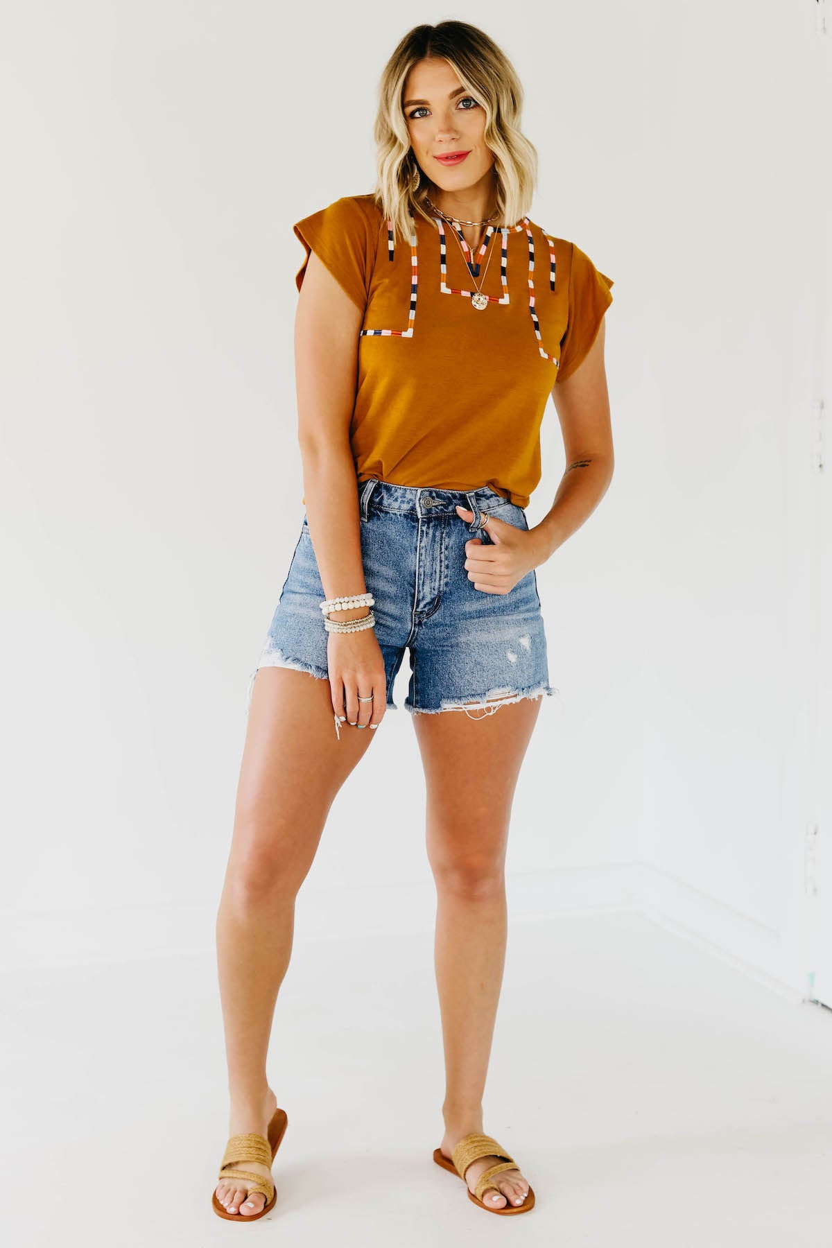 The Misha Embroidered Top
