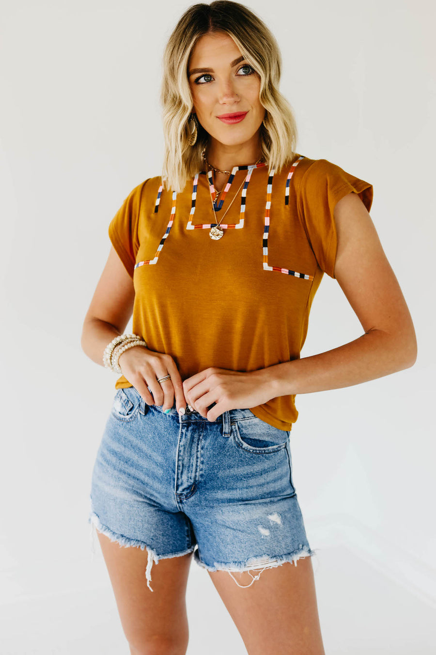 The Misha Embroidered Top