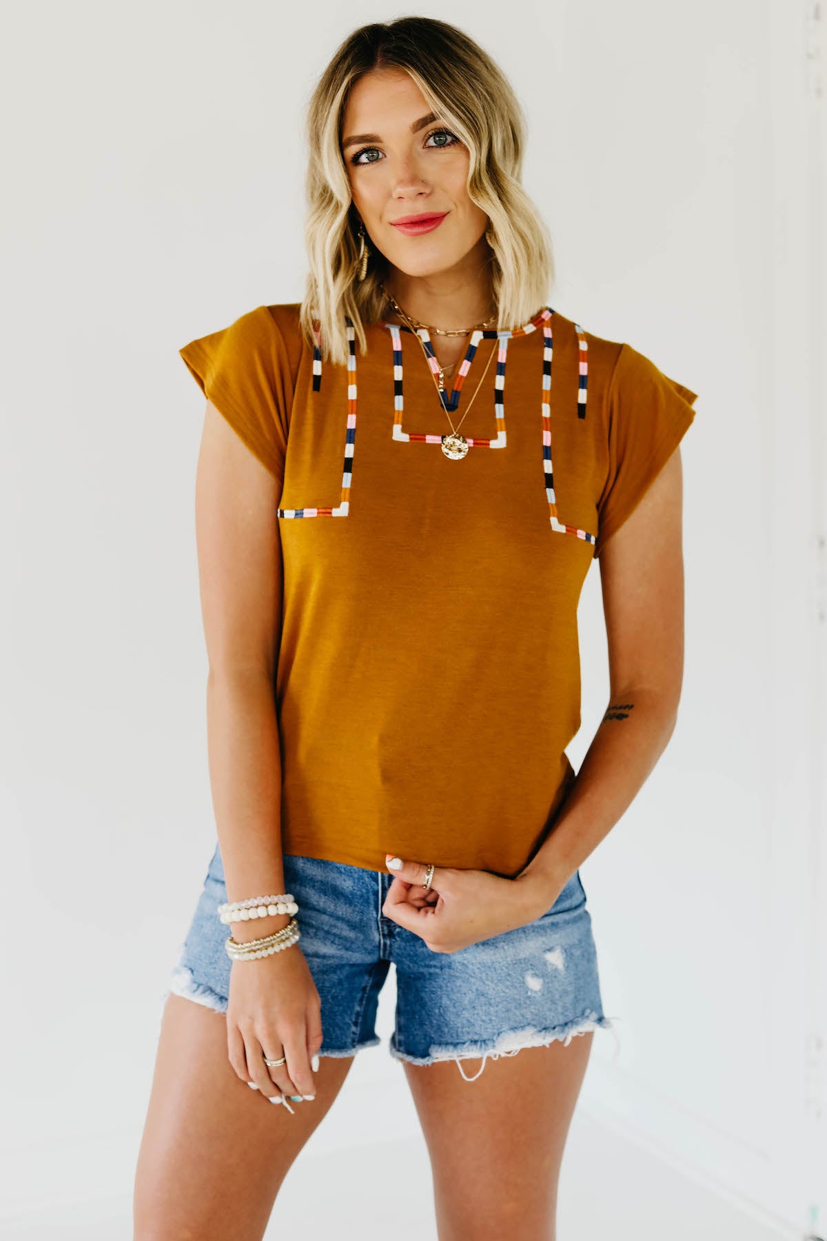 The Misha Embroidered Top